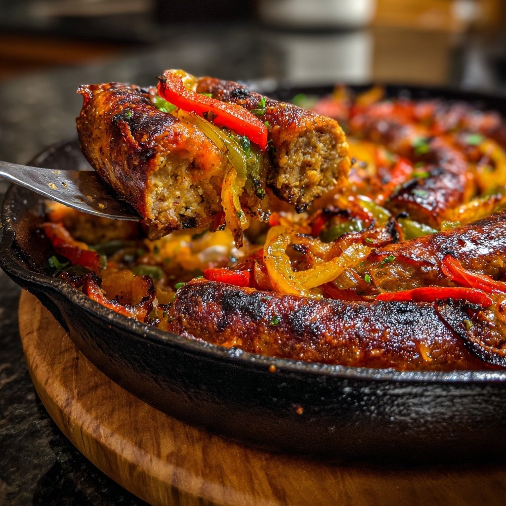 One Pan Sausage Peppers And Onions