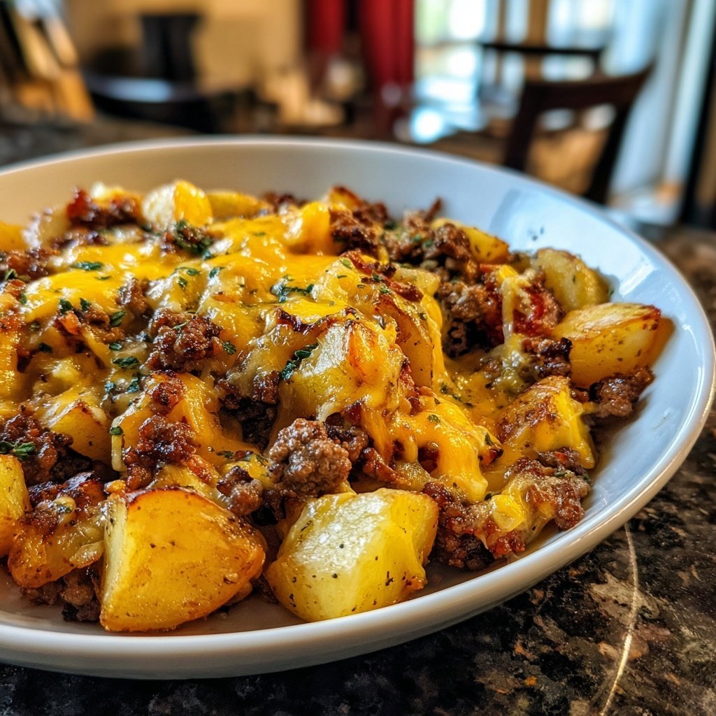 Easy Ground Beef Skillet With Potatoes