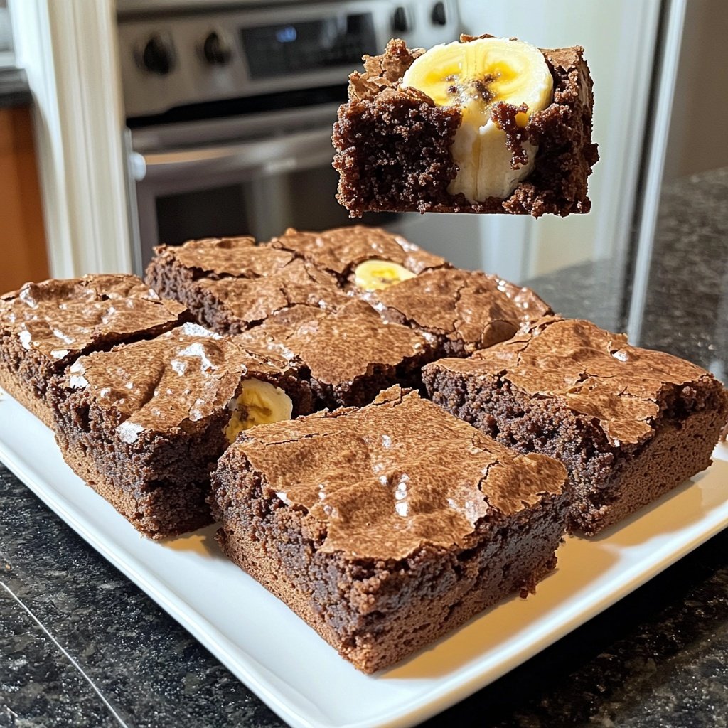 Cottage Cheese Brownies with Banana