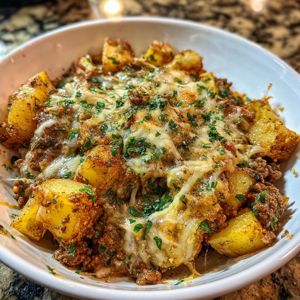 Ground Beef And Potato Skillet