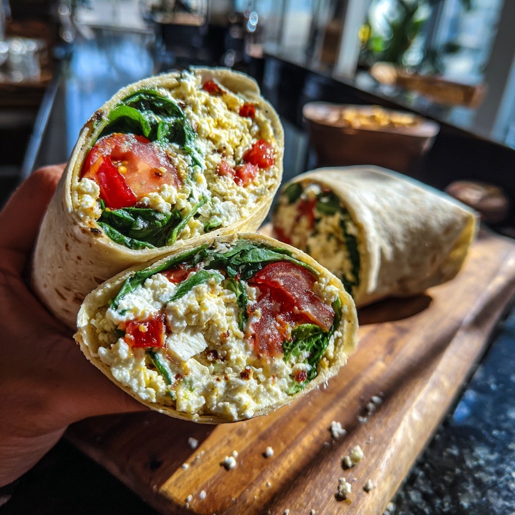 High Protein Cottage Cheese Wrap
