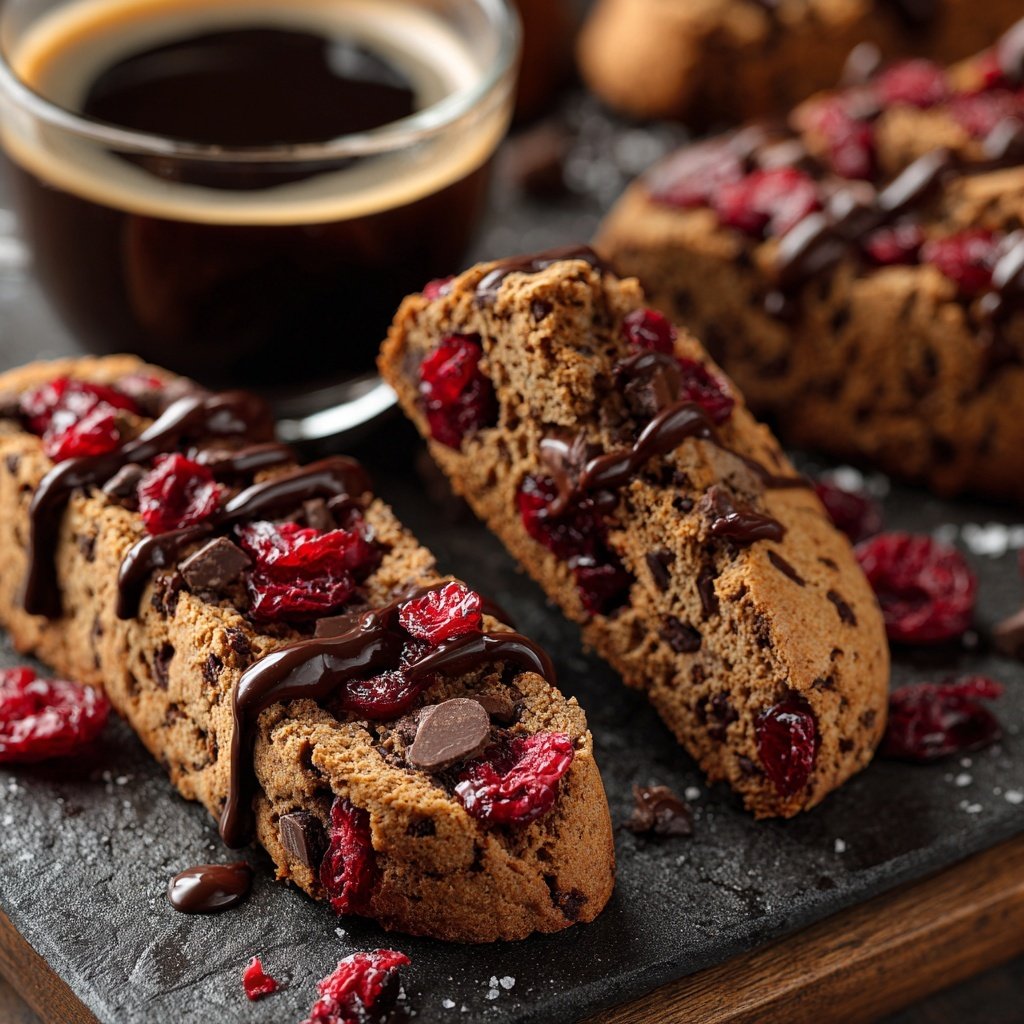 Chocolate Cranberry Biscotti