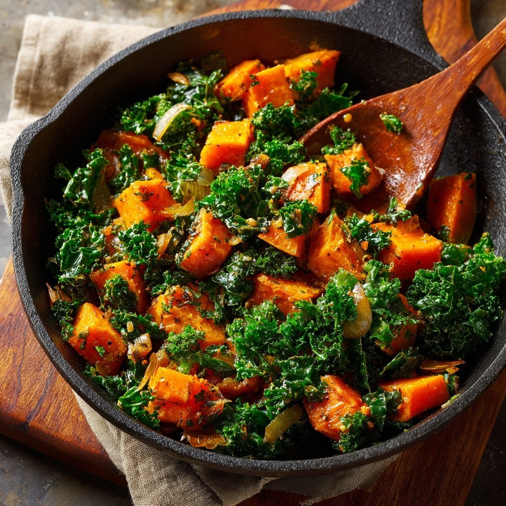 Sweet Potato Kale Skillet