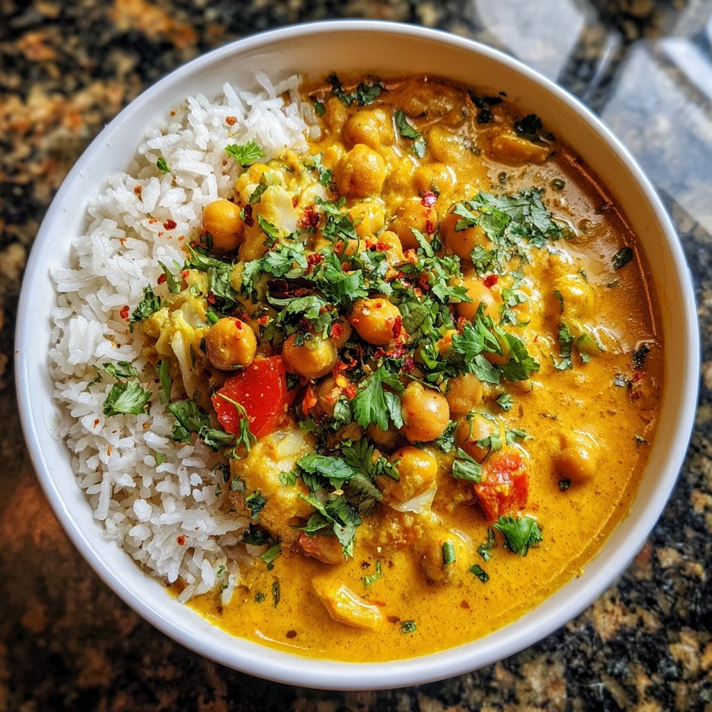 Creamy Chickpea Coconut Curry