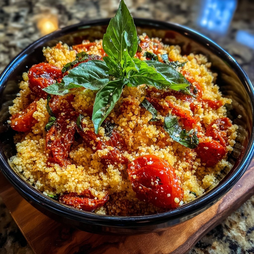 Roasted Tomato Basil Couscous
