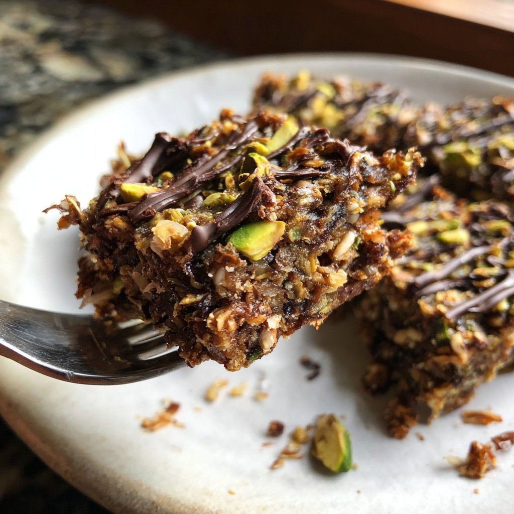 Chocolate Pistachio Coconut Squares
