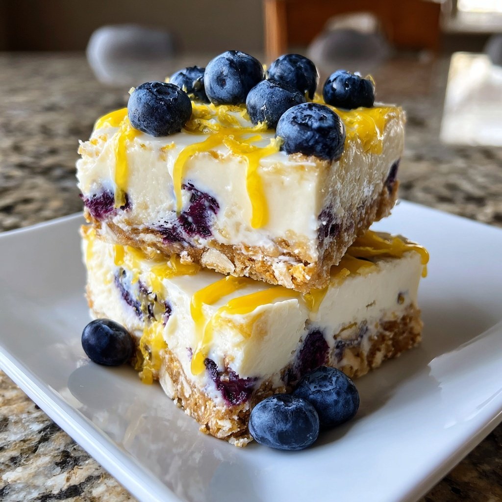 Blueberry Lemon Yogurt Breakfast Squares