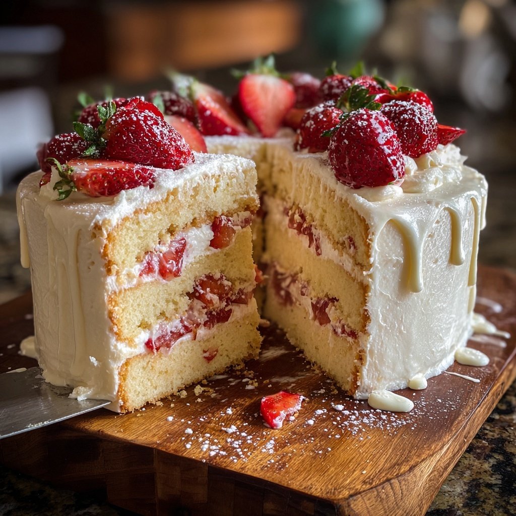 Classic Strawberry Shortcake Layer Cake
