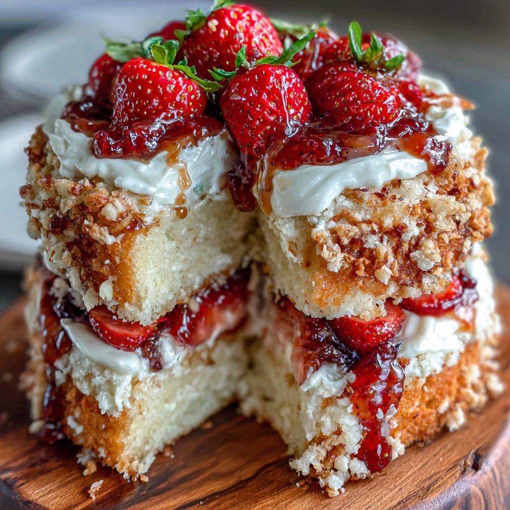 Spring Cake With Lemon And Berries