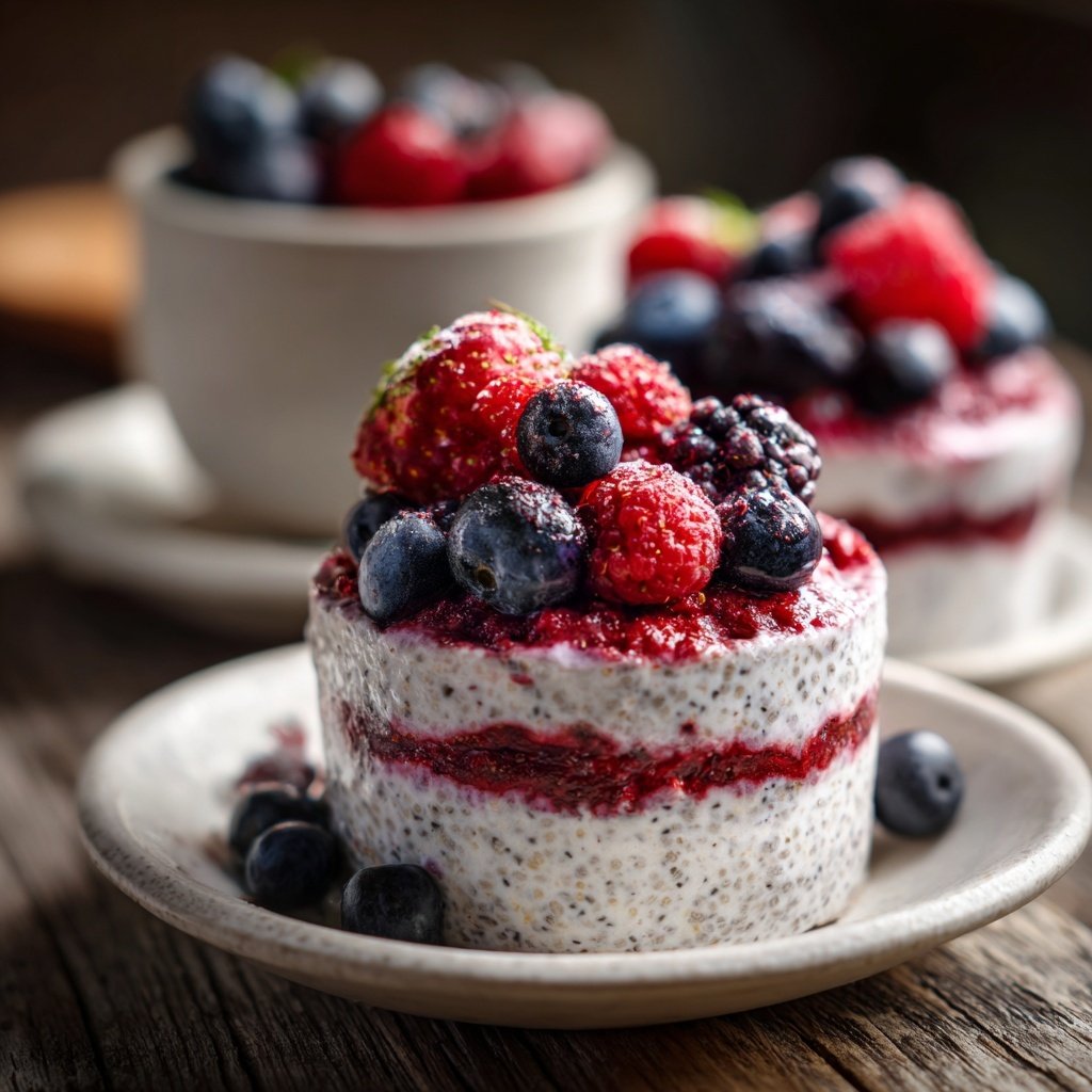 Berry Chia Yogurt Breakfast Cups