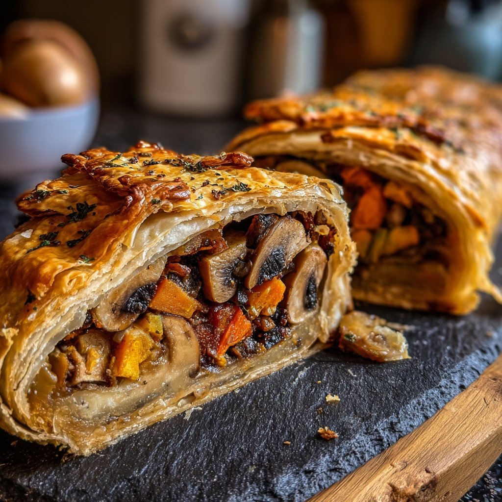 Valentine Dinner Roasted Vegetable Wellington