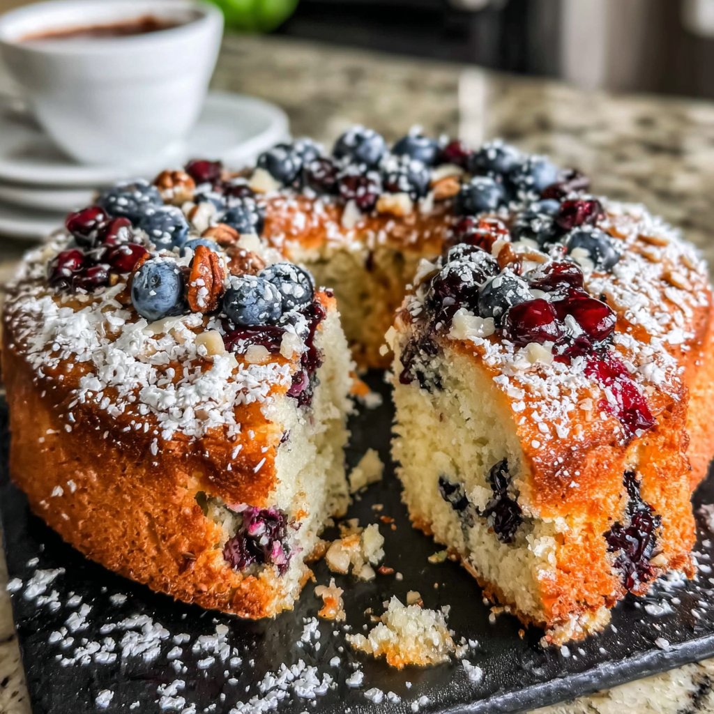 Soft Blueberry Breakfast Cake