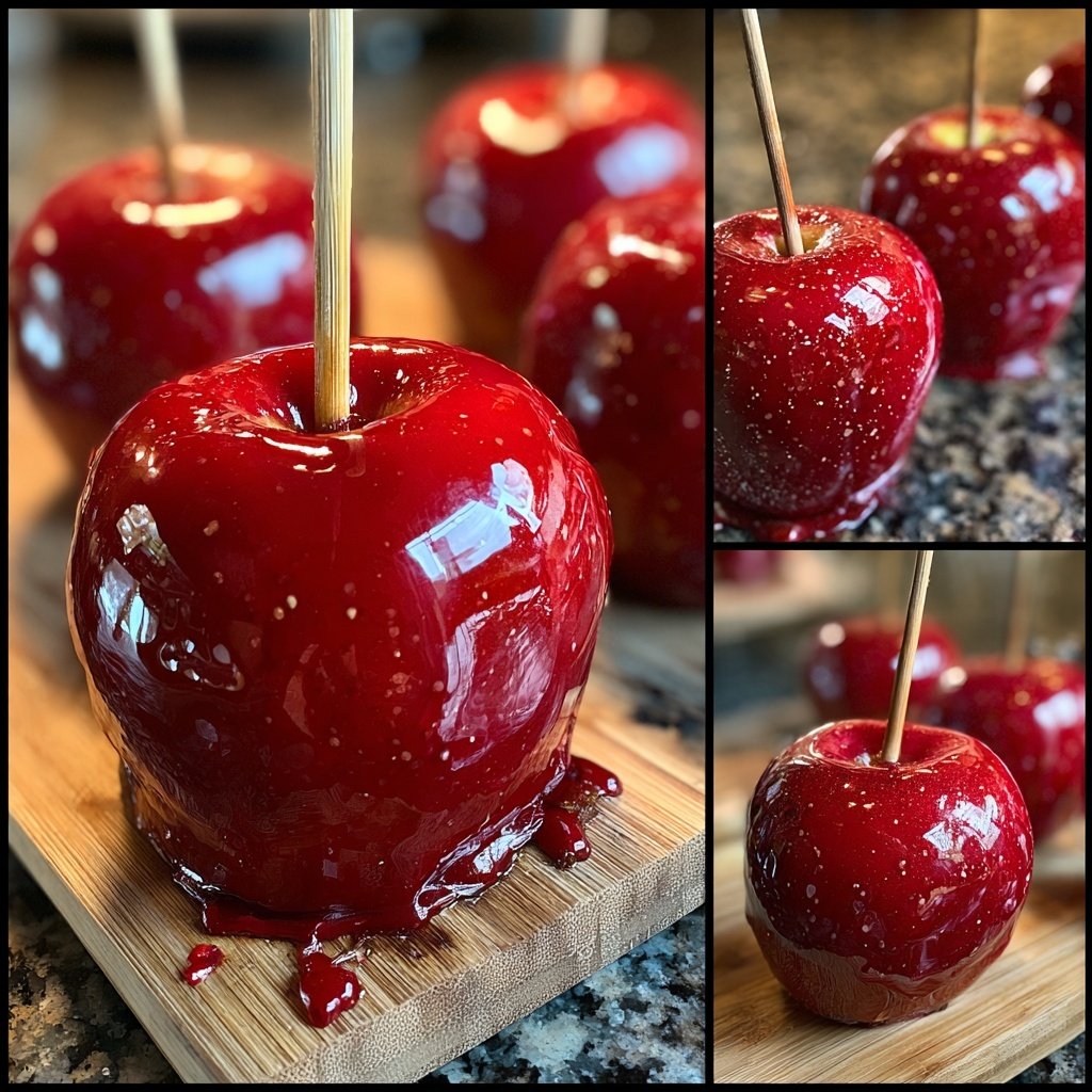Red Glossy Candy Apples