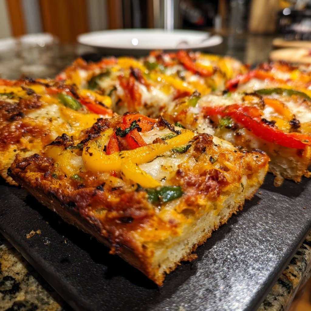 Super Bowl Food Sheet Pan Veggie Pizza