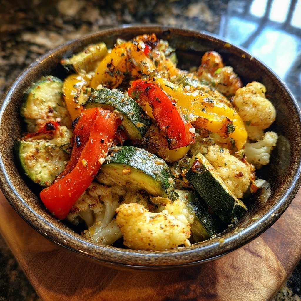 Roasted Veggie White Bean Bowl