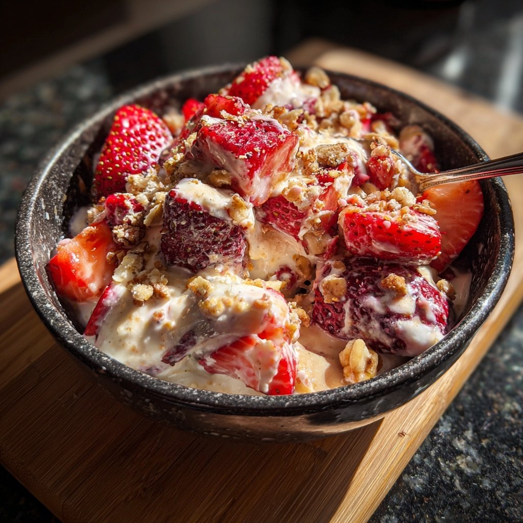 Fresh Strawberry Protein Bowls